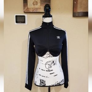 Adidas×Jeremy Scott Track Suit Crop Top